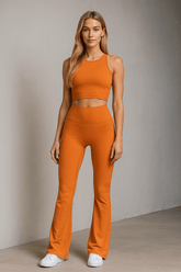 GERD - PowerPulse Wide - Leg Legging - Mulberry Orange - VECTOR SPORTSWEAR